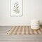 Handwoven Jute & Cotton Plaid Rug – Eco-Friendly, Durable, and Soft (6 x 9 ft)